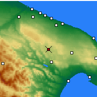Nearby Forecast Locations - Альтамура - карта