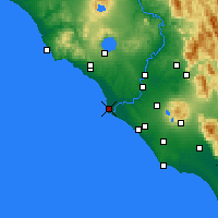 Nearby Forecast Locations - Фьюмичино - карта