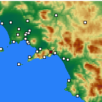 Nearby Forecast Locations - Кава-де-Тиррени - карта