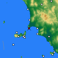 Nearby Forecast Locations - Пьомбино - карта