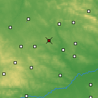 Nearby Forecast Locations - Jędrzejów - карта