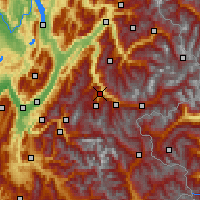 Nearby Forecast Locations - Сен-Жан-де-Морьен - карта