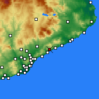 Nearby Forecast Locations - Сан-Андрес-де-Льеванерас - карта