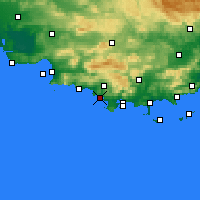 Nearby Forecast Locations - Бандоль - карта