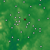 Nearby Forecast Locations - Саттон-Колдфилд - карта