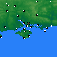 Nearby Forecast Locations - Fareham - карта