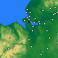 Nearby Forecast Locations - Bebington - карта