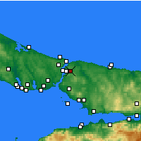 Nearby Forecast Locations - Умрание - карта