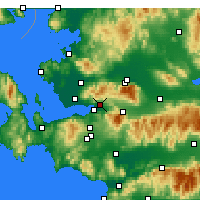 Nearby Forecast Locations - Bornova - карта