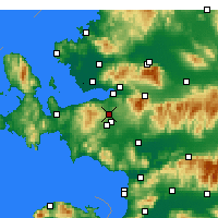 Nearby Forecast Locations - Сеферихисар - карта