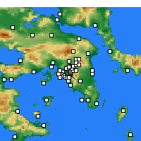 Nearby Forecast Locations - Кесариани - карта