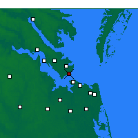 Nearby Forecast Locations - Хамптон - карта