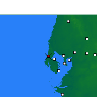 Nearby Forecast Locations - Клируотер - карта