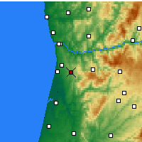 Nearby Forecast Locations - Сан-Жуан-да-Мадейра - карта