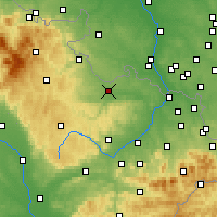 Nearby Forecast Locations - Опава - карта