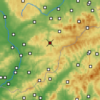 Nearby Forecast Locations - Всетин - карта