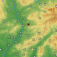 Nearby Forecast Locations - Злин - карта
