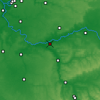 Nearby Forecast Locations - Монтро-Фот-Йон - карта