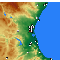 Nearby Forecast Locations - Торренте - карта