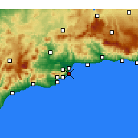 Nearby Forecast Locations - Торремолинос - карта