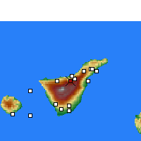 Nearby Forecast Locations - Realejo Alto - карта