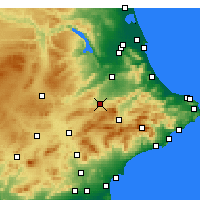 Nearby Forecast Locations - Онтеньенте - карта