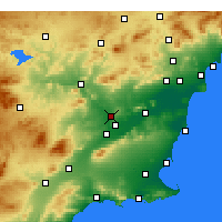 Nearby Forecast Locations - Молина-де-Сегура - карта