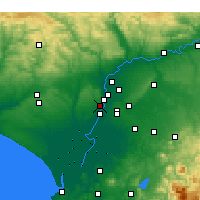 Nearby Forecast Locations - Майрена-дель-Альхарафе - карта