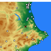 Nearby Forecast Locations - Хатива - карта