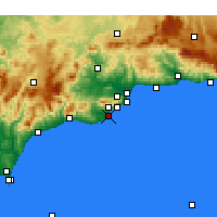 Nearby Forecast Locations - Фуэнхирола - карта