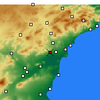 Nearby Forecast Locations - Кревильенте - карта