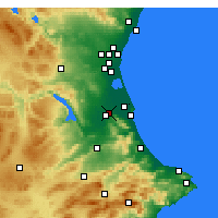 Nearby Forecast Locations - Альхемеси - карта