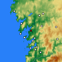 Nearby Forecast Locations - Вильягарсия-де-Ароса - карта