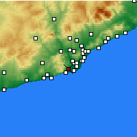 Nearby Forecast Locations - Виладеканс - карта