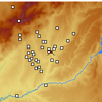 Nearby Forecast Locations - Сан-Фернандо-де-Энарес - карта