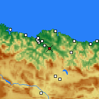 Nearby Forecast Locations - Гальдакано - карта