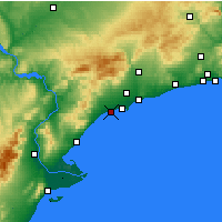 Nearby Forecast Locations - Камбрильс - карта