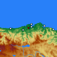 Nearby Forecast Locations - Камарго - карта