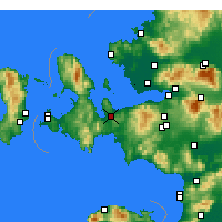 Nearby Forecast Locations - Урла - карта