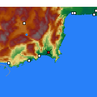 Nearby Forecast Locations - Кумлуджа - карта