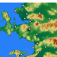 Nearby Forecast Locations - Мендерес - карта