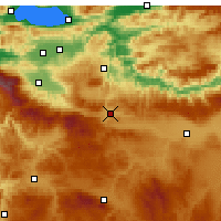 Nearby Forecast Locations - Bozüyük - карта
