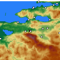 Nearby Forecast Locations - Гюрсу - карта