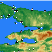 Nearby Forecast Locations - Гебзе - карта