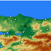 Nearby Forecast Locations - Феризли - карта