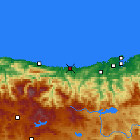 Nearby Forecast Locations - Сан-Висенте-де-ла-Баркера - карта