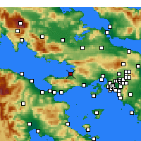 Nearby Forecast Locations - Kato Alepochori - карта