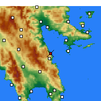 Nearby Forecast Locations - Paralia - карта