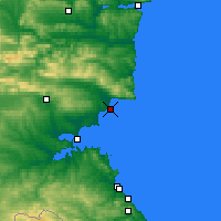 Nearby Forecast Locations - Nesebăr - карта