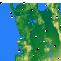 Nearby Forecast Locations - Ngāruawāhia - карта